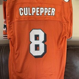 Miami Dolphins #8 Daunte Culpepper Orange Reebok NFL  Football Jersey Youth XL